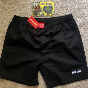 FULL SEND beach shorts size 34(L)/black *BRAND NEW